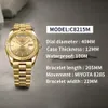 Wristwatches CADISEN Week Calendar Type Men Watch 100M Waterproof Stainless steel Luxury For AR Sapphire mirror Luminous Clock 230905