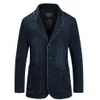 Nouveau hommes Denim Blazer hommes mode coton Vintage costume veste 4XL mâle bleu manteau Denim veste hommes slim gros Jeans Blazers CY2182266a