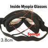 Лыжные очки Обновление лыжных очков UV400 Ветрозащитные пыленепроницаемые лыжные очки со встроенными линзами для близорукости 230905