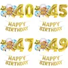 Other Event Party Supplies 20pcs Cheers To 40 41 42 43 44 45 47 48 49 Years Birthday Balloons Beers Mug Wine Glass Ball Number Banners Decorations 230905