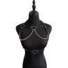 nxy sextoys hommes BDSM Bondage Sexy femmes chaîne soutien-gorge harnais Pu réglable en cuir érotique Lingerie corps gothique porte-jarretelles sous-vêtements Harajuku Punk