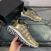 Italien Trigreca Sneakers Freizeitschuhe Capsule Series Gold Rinting Schwarz Weiß 100 % Rinderleder Gummisohle Herren US12 Trainer 23