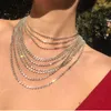 Choker Luxury Multilayer Diamond Necklace Unikt high-end Shining Neck Chain Lady Accessories Wrapped Clavicle