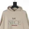 Sudaderas con capucha de talla grande para hombre, suéter tejido con letras jacquard en otoño/invierno, máquina de tejer acquard e personalizado, detalle ampliado, cuello redondo, algodón 3213