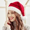 Baretten Baretten Gebreide Baby Kerstmuts Schattig Navidad Pompom Volwassen Kind Zachte Muts Kerstman Jaar Kid Gift Xmas Versieren 2023