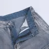 Herrenjeans für Männer Fall amerikanische Patchwork -Patchwork -Zipper Mode High Street Long Hosen Man Streetwear Slos