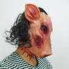 Party Masks Halloween Scary Masks Novelty Pig Head Horror With Horrible Masks Cosplay Costume Realistic Latex Festival Supplies Mask 230905