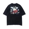 Men's Tshirts Saint Michael Ss Men Women t Shirt Washed Distress Vintage Hip Hop High Street Casual Oversized Short Sleeve Tees