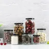 Glass Jar with Lid Canning Jar for Pickling Food Storage Drinking Spices Salads for Kitchen Food with Metal Lid