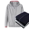 Pulls pour hommes printemps automne coton petit cheval pull hommes à capuche tricot Cardigan mâle haut décontracté veste à glissière tricots Homme Pulls 230905