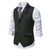 Men's Vests CHCS-M88-WB European And American Style Spring Clothing Business Waistcoat With Buckle Retro Suit