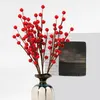 Dekoratif Çiçekler Zarif Köpük Meyveleri Kış Düğünleri İçin Tatil Dekoru Göz alıcı Yapay Holly Berry Home Xmas