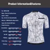 Chemises cyclables Tops Kemaloce Breathable Unisexe White Cartoon Cat Jersey Spring Spring Anti-Pilling Eco-Friendly Vélo Vêtements Top Road Team Bicycle 230906