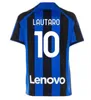 BARELLA Soccer Jerseys LUKAKU DZEKO VIDAL 23 24 Shirts Kits J.CORREA BROZOVIC CALHANOGLU GAGLIARDINI CORREA MILANS UNIFORMS football shirt men kids kit equpment