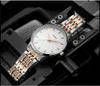 Mens Watches Limited Edition Steel Band Glow-in-the-Dark Hand Quartz Watch 방수 39mm Watch