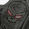 Men's Vests Vintage Black Skulls Embroidery Leather Vest Men Motorcycle Style Plus Size 5XL Genuine Natural Cowhide Spring Slim Fit Coat