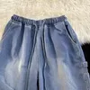 Herenjeans Heren Japanse stijl Chic Los Vrije tijd Knielengte All-match High Street Denim Broek Vintage Zomer Dagelijks