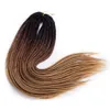 Human Hair Bułki Hywamply 22 "ręcznie robione syntetyczne podwójne dredy warkocze Bogini Locs Plajowanie włosów Przyłączenie włosów Soft Faux Locs 230906