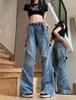 Kadınlar Kot pantolon, yırtık delik pathwork ile kadın denim pantolon gündelik uzun pantolon y2k sokak kıyafetleri harajuku erkek arkadaş artı beden 3xl 4xl