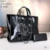 Moda para mujer CC Pearl Bag Diseñador Cadena de viaje Bolsa de hombro Impresión Lino Monedero Lienzo Bolso de lujo Bolsa Playa Compras Crossbody BagDesigner Style