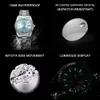 Wristwatches CADISEN Week Calendar Type Men Watch 100M Waterproof Stainless steel Luxury For AR Sapphire mirror Luminous Clock 230905