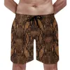 Pantaloncini da uomo in pitone in pelle di serpente Stampa vintage Comodo costume da spiaggia per il tempo libero Taglie forti Costume da bagno uomo