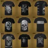 Phillip Plain Men Designer PP Skull Diamond T Shirt Shirt Dollar Dollar Bear Brand Tee O-Neck高品質の頭蓋骨TシャツTOPS PP16818