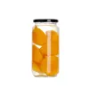 Glass Jam Canning Jars Clear Round Storage Containers for Jam Pickles with Metal Lids