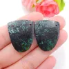 Losse Edelstenen Natuurlijke Afrikaanse Turquoise Edelsteen Kralen Voor Sieraden Maken Diy Vrouw Oorbellen Accessoires 26x21x5mm 9.3g