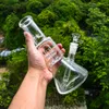 9 -calowa szklana zlewka Bong Crown Perc Glass Water Paling Rura z miską 14 mm
