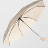 Şemsiye lüks uzun saplı şemsiye otomatik büyük düz erkek kadın su geçirmez rüzgar geçirmez güçlendirilmiş Paraguas yağmur dişli