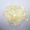 Decorative Flowers Simulation Yarn Silk Flower Gauze Artificial Branch Wedding Party Display Home Decoration Wreath Pography Props