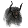 Feestmaskers Latex Ossenhoorn Volgelaatsmasker Bull Demon King Halloween Monster Duivel Cosplay Props Carnavalsfeest Eng Horrible Grappig 230905