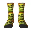 Meias masculinas novidade masculina Shreks Faces vestido unissex quente confortável impressão 3D filme tripulação