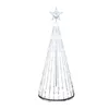 Juldekorationer LED Christmas Tree Lights How String Cone Waterfall Star Lights Outdoor Multicolor Lights How för Wedding Party Decoration EU Plug 230905