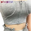 Kvinnors tvåbitar byxor PinePear Summer 2 Sport Set Women Strapless Crop Top Loose Suit Jogging Outfits Sportwear Tracksuits Drop 230906