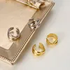 Ryggar örhängen äkta riktiga juveler e5035 koreanska s925 sterling silver korsledning kvinnlig ins personlig mångsidig liten