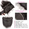 Parrucche sintetiche 10A rambut Remy lurus Brasil 36 40 inci bundel manusia dengan 13X4 ekstensi Frontal renda UNTUK WANITA HITAM 230905