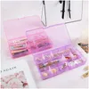 Storage Boxes Bins 15 Grids Home Box Empty Container Case For Jewelry Earring Holder Organizer Drop Delivery Garden Housekee Organi Ot3Mn