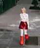 Grandi stivali rossi resistenti all'acqua Stivali di lusso stampati in 3D Stivaletti di lusso rossi completi Designer Uomo Donna Stivaletti Scarpe quattro stagioni