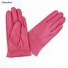 Cinq doigts gants hiver réchauffement en cuir véritable gants épais pour enfant type lourd en cuir véritable gants mignons mitaines en cuir véritable 230906