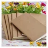 Blocos de notas Atacado Kraft Brown Unlined Travel Journals Notebook Soft White Notebooks para viajantes estudantes e escritório Sketchbook Dr Otbsz