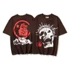 Hellstar Gömlek Tasarımcı T-Shirt Erkek Tişört Hellstar T-Shirt Rapçi Yıkanmış Gri Ağır El Sanatları Unisex Kısa Kollu T-Shirt Gömlek Retro Kadın T-Shirt ABD S-XL