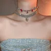 Collier ras du cou en strass pour femmes, bijou de luxe, élégant, romantique, Hyperbole, chaîne, esthétique, tendance