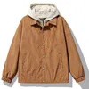 Jaquetas masculinas Bolubao Outdoor Casual Jacket para homens com capuz quente falso dois casacos de alta qualidade Design 230906