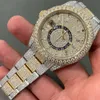VHK3 Zegarek na rękę D66 Luxury Mens Watch 4130 Ruch Watch for Men 3255 Montre de Luxe Mosang Stone Iced Vvs1 Gia Watch Diamond Watchs Wriq41uvnp7o18u