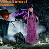 Inne imprezy imprezowe 70in Halloween Wiszący Dekoracja czarownic ze świecącą funkcją głosu przerażające na zewnątrz trawnik na świeżym powietrzu Haunted House Decor