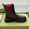 stivali in maglia da donna neri stivaletti con plateau in vera pelle piatti comfort uomo stivali da cavaliere stivaletti con punta tonda appartamenti stivaletti Chelsea scarpe firmate di lusso