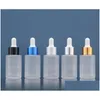 Packing Bottles Wholesale 30Ml Dropper Bottle Small Empty Glass For Oil Eye Refillable With Metal Screw Mouth Drop Delivery Office S Otxj0