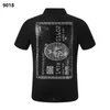 NIEUWE PP Mannen Poloshirt Zomer Schedel Diamant Phillip Effen Korte Mouw Designer T-shirt Harajuku Tee Merk Schedels Print Tops streetwear PP19018